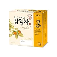 Persimmon Leaf Tea 1.0g X 40 Tea Bags, VitaminC weight loss Korean Herb Leaves