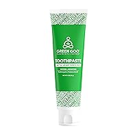 Green Goo Toothpaste With Hemp Seed Oil, All-Natural Toothpaste For Combating Bad Breath & Whitening Teeth, Promotes Good Dental Hygiene, 4 Oz