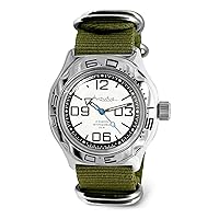 Vostok | Amphibia 100816 Automatic Self-Winding Diver Wrist Watch | Green Strap