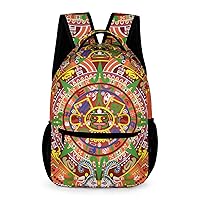 Aztec Calendar Travel Laptop Backpack Durable Computer Bag Daypack for Men Women