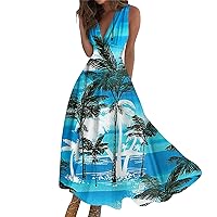 Womens Summer Dresses,Women's Summer Casual Floral Floral Print Short Sleeve V Neck Swing Sundresses
