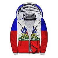 Men's Zip Up Hoodie Heavyweight Winter Sweatshirt Fleece Sherpa Lined Warm Jacket for Men Women S-3XL