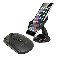 Universal Dashboard Windshield One Touch Foldable Mouse Car Mount Phone Holder Cradle for iPhone 7 SE 6/6s Plus 5s/ 5c/5, Samsung Galaxy Edge S7, S6, S5 Other Cell Phones