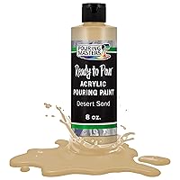 Pouring Masters Desert Sand Acrylic Ready to Pour Pouring Paint – Premium 8-Ounce Pre-Mixed Water-Based - for Canvas, Wood, Paper, Crafts, Tile, Rocks and More