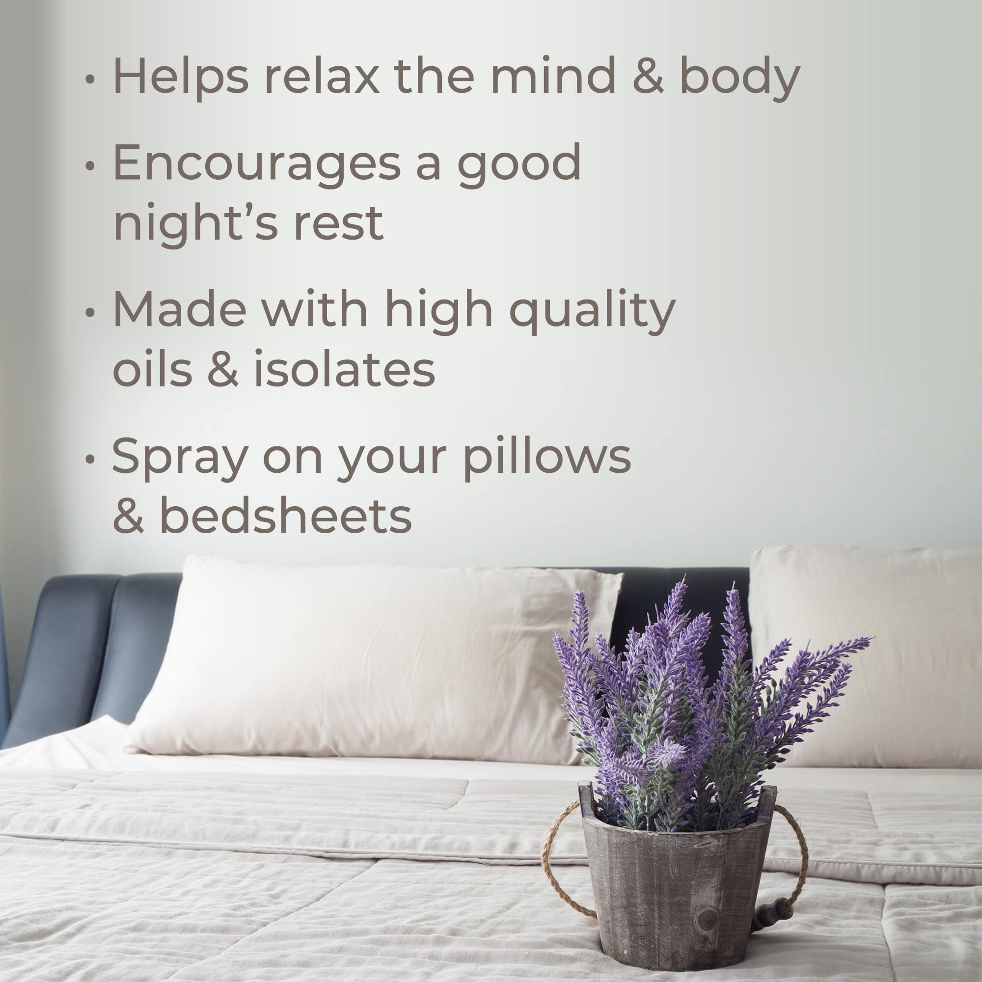 Plant Therapy All Natural Blissful Dreams Lavender Pillow and Linen Spray, Powered by Essential Oils, Aromatherapy Spray, 8 oz