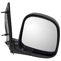 Dorman 955-1182 Passenger Side Manual Door Mirror - Folding Compatible with Select Chevrolet / GMC Models, Black