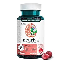 Brain Supplement for Memory & Focus with Phosphatidylserine & Neurofactor, Caffeine-Free Gummies