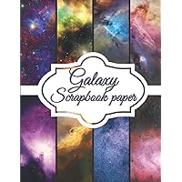 Galaxy Scrapbook Paper: Scrapbooking Paper size 8.5 