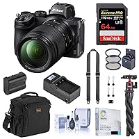 Nikon Z5 Full Frame Mirrorless Camera with 24-200mm f/4-6.3 VR Zoom Lens, Bundle with 64GB SD Card, Bag, Octopus Tripod, Neck Strap, Extra Battery, Charger, Filter Kit and Accessories