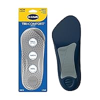 Dr. Scholl’s Tri-Comfort Insoles // Comfort for Heel, Arch and Ball of Foot with Targeted Cushioning and Arch Support (for Men's 8-12, Also Available Women's 6-10)