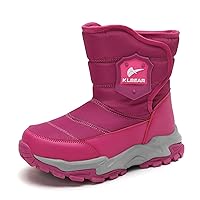 Boys Girls Snow Boots Winter Warm Waterproof Slip Resistant Cold Weather Outdoor Boots Kids Shoes