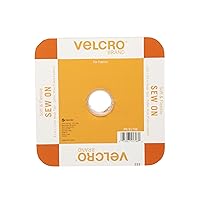 VELCRO Brand Sew On Soft and Flexible Tape for Alterations and Hemming | No Ironing or Gluing | Comfort Designed, Drapes With Fabric | Cut-to-Length Roll, 30ft x 5/8in, Beige