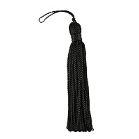 DÉCOPRO Set of 10|Black Chainette Tassel, 3 Inch Long with 1 Inch Loop|Basic Trim Collection|Style# RT03 Color: K9