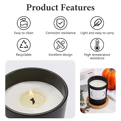 saeuyvb 20 pcs candle jars,candle jars with lids,candle making kit,jars for  candles,bulk candle jars?black?