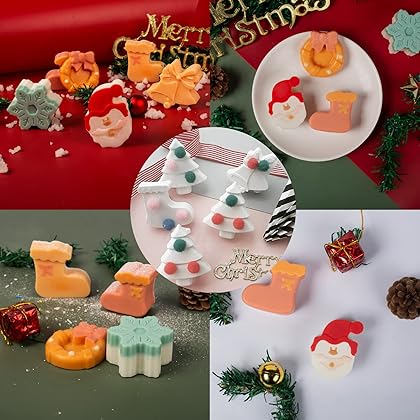 3-Piece Christmas Silicone Baking Mold, Christmas Tree Silicone Mold Is Suitable for Cakes, Candies, Chocolates, Handmade Soaps and Kitchen Baking Decoration,No-Stick Christmas Baking Trays Pan (A)