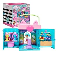 Gabby’s Dollhouse, Dress-Up Closet Portable Playset with a Gabby Doll, Surprise Toys and Photo Shoot Accessories, Kids Toys for Ages 3 and up