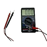 Large Screen Multimeter - Volts Ohms Amps Transistor (hFE) Square Wave Output Diode & Audible Continuity Tester with Buzzer