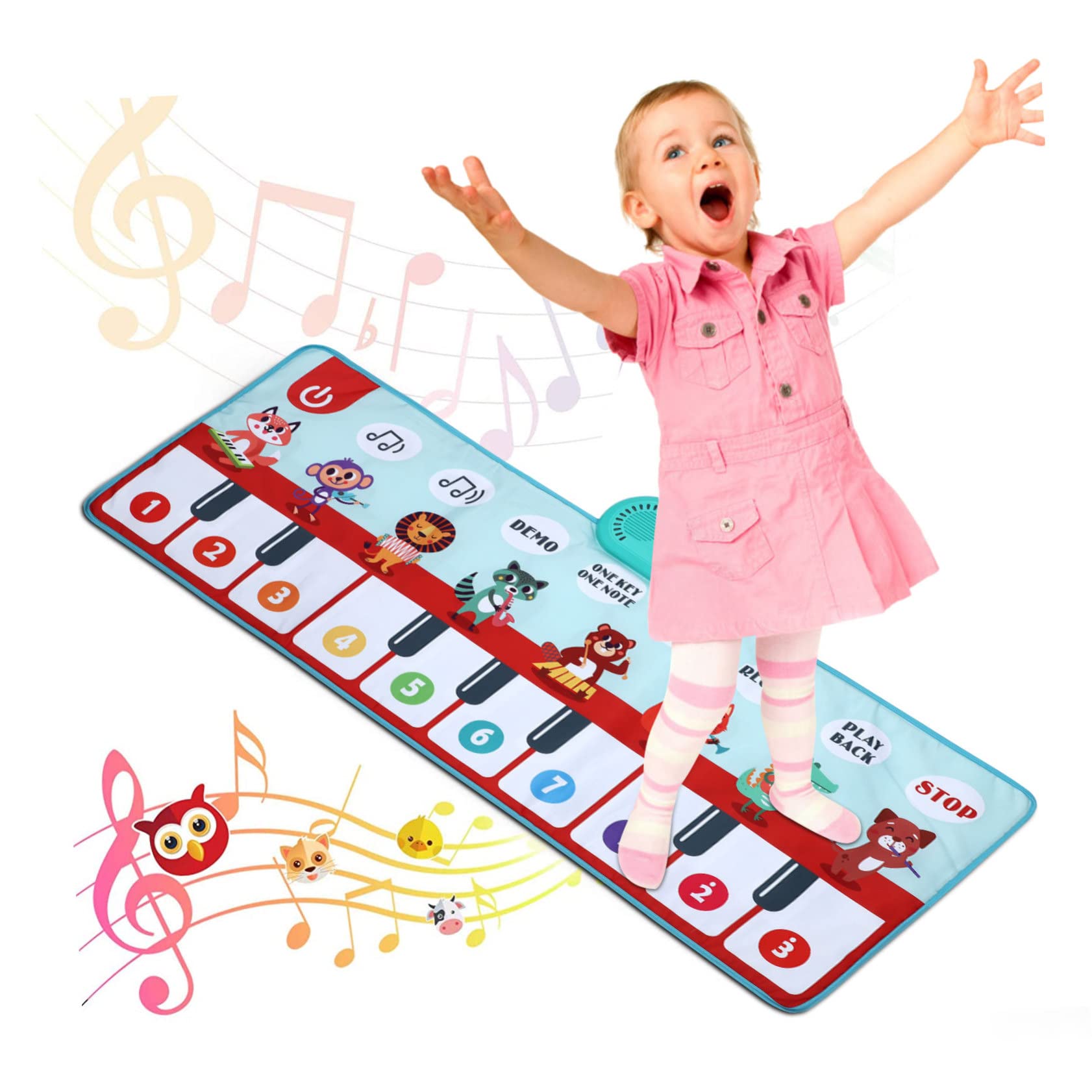 ERINGOGO 2pcs Piano Rug Electronic Component Portable Pedal Toddler