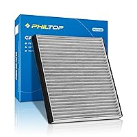 PHILTOP Cabin Air Filter, Replacement for CF10132, Camry, Avalon, Solara, Sienna, ES330, RX350, GX470, RX400H, Premium Cabin Filter with Activated Carbon Filter, Pack of 1