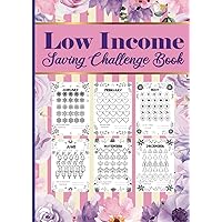 Low Income Savings Challenges: Money Saving Challenge Book | Savings Tracker planner | Easy And Fun Way To Save Money | Interactive Challenges from January to December | +100 Pages