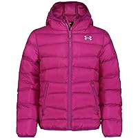 Girls' Prime Puffer, Front Pockets & Hooded Back, Lightweight & Water Repellant