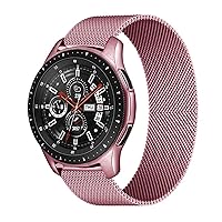 20mm 22mm Strap for Watch 46mm 42mm Gear S3 Frontier Watch 3 45mm 41mm Active 2 for Huawei Gt 2 Bip Band (Color : Pink Gold, Size : 22mm)