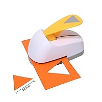 Craft Lever Punch 2.6 inch Triangle Punch DIY Handmade Paper Punch (2.6inch White Triangle)