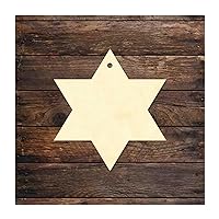 3 PCS Christianity DIY Wooden Christmas Ornaments Stars Shape Wood Plaque Novelty Kids Love Wood Craft Unfinished for Kindergarten DIY Independence Day Festival Family Decorations