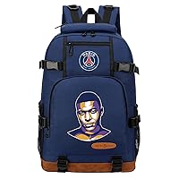 Teen Mbappe Graphic Bookbag-PSG Lightweight Travel Rucksack Large Laptop Bag for Students