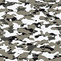 Permanent Army Camo Vinyl Adhesive Camouflage Pattern Vinyl Bundle 12in (12in x 12in)