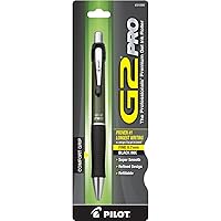 PILOT G2 Pro Refillable & Retractable Rolling Ball Gel Pen, Fine Point, Barrel Colors Vary, Black Ink, Single Pen (31095)