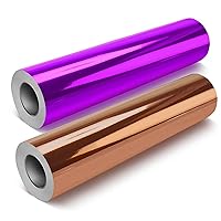 VViViD DECO65 Craft Vinyl Chrome Rose Gold and Purple 2 Rolls of 7ft x 1ft - M0