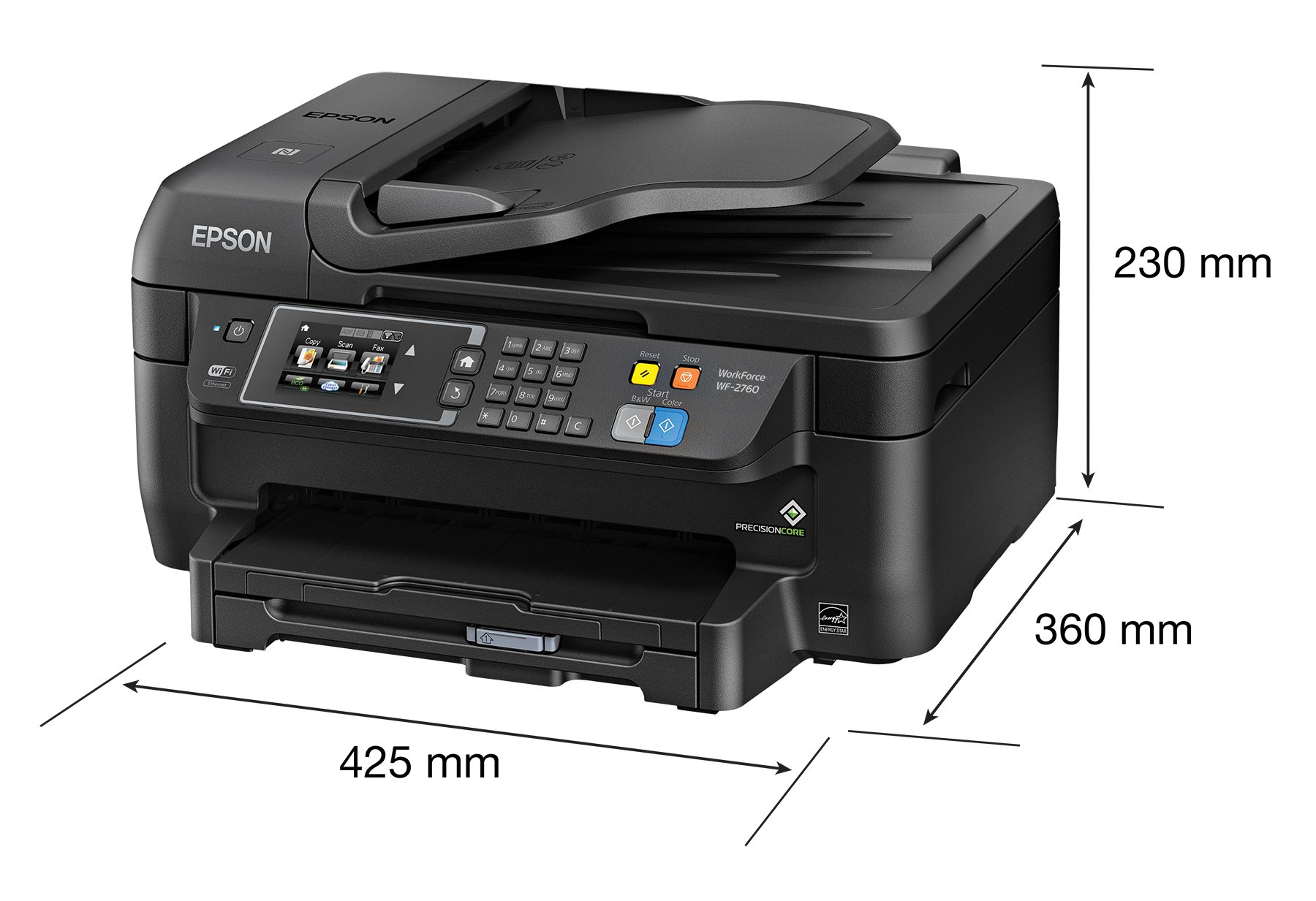 Mua Epson WF-2760 All-in-One Wireless Color Printer with Scanner, Copier,  Fax, Ethernet, Wi-Fi Direct & NFC, Amazon Dash Replenishment Ready trên  Amazon Mỹ chính hãng 2023 | Giaonhan247