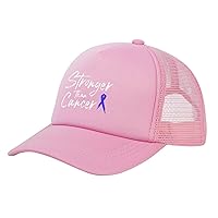 Suck It Colon Cancer for Survivor Mesh Dad Hat Adjustable Summer Baseball Cap Trendy Trucker Hat Black