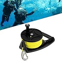 Kayak Anchor Rope Reel, Dive Reel High Visibility, Scuba Diving Reel with Thumb Stopper, Diving Line Reel Diving Equipment for Exile Diving