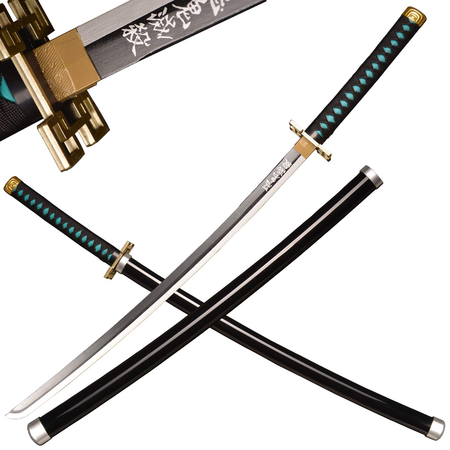 Source Anime Demon Slayer Zenitsu Bamboo Wooden Sword Toy on m.alibaba.com