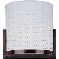ET2 E95188-100OI Elements 2-Light Wall Sconce, Oil Rubbed Bronze Finish, Glass, GU24 Fluorescent Bulb, 11.5W Max., Damp Safety Rated, 2900K Color Temp., Standard Dimmable, Glass Shade Material, 3000 Rated Lumens