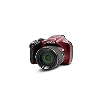 Pro Shot 20 Mega Pixel HD Digital Camera with 67x Optical Zoom, Full 1080p HD Video & 16GB SD Card (Red)