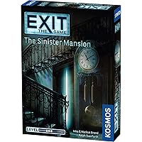 Thames & Kosmos Exit: The Sinister Mansion | Exit: The Game - A Kosmos Game | Family-Friendly, Card-Based at-Home Escape Room Experience for 1 to 4 Players, Ages 12+, Black, Standard