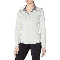 Cutter & Buck Women's 50+ UPF Stretch Evergreen Reversible Snap Placket Pullover