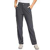 G Gradual Women's Hiking Pants with Zipper Pockets Convertible Lightweight Quick Dry Stretch Cargo Camping Pants