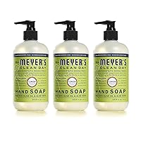 Mrs. Meyer's Hand Soap, Made with Essential Oils, Biodegradable Formula, Lemon Verbena, 12.5 Fl. Oz (Pack of 3)