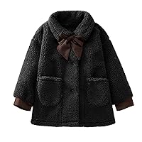 Baby Girl Winter Fleece Coat Wool Fleece Thick Warm Coat Toddler Kids Clothes Outdoor Girls Jackets Size 8-10