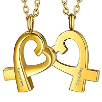 FaithHeart Cremation Urn Necklace for Ashes for Men Women Stainless Steel Memorial Jewelry with Delicate Packaging