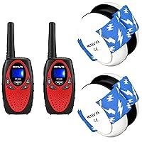 Retevis RT628 Walkie Talkies for Kids(2 Pack) with EHN008 Baby Earmuffs(2 Pack),Toys Gifts for 3-14 Years Old Boys Girls,Long Range 2 Way Radio 22CH VOX,Baby Ear Protection for Less Than 18 Months