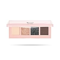 Pupa Milano Vamp! 4 Eyeshadow Palette, 006 Deep Nude, 0.183 oz - Eye Makeup - Matt, Satin, Metallic Finishes - Lightweight - Blends Easily - Talc-Free