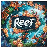 Reef Board Game (Second Edition) - Grow Your Coral Reef with Colors and Patterns, Fun Family Strategy Game for Kids and Adults, Ages 8+, 2-4 Players, 30-45 Minute Playtime, Made by Plan B Games