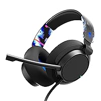 Skullcandy SLYR Pro Multi-Platform Over-Ear Wired Gaming Headset, Enhanced Sound Perception, AI Microphone, Works with Xbox Playstation and PC - Blue