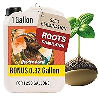 Seeder Beast 3-0-0 - Rooting Booster for Healthy Germination of Seeds and Clones with Fulvic Acid, Humic Acid, Kelp (Seaweed) - Ideal for Soil, hydroponics & Coco Coir Growers - 1.28 Gal by Nutriling