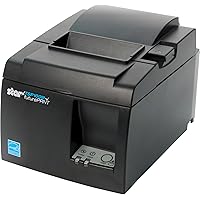 Star Micronics TSP143IIILAN Ethernet (LAN) Thermal Receipt Printer with Auto-Cutter and Internal Power Supply - Gray